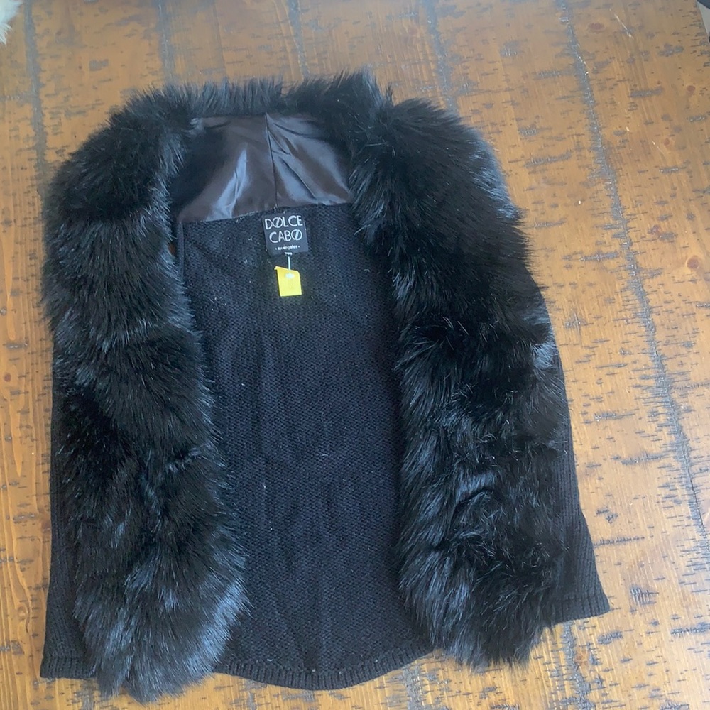 Black fury vest